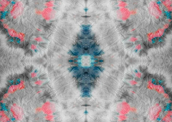 Efeito Tintura Gravata Cinza Art Geometric Tie Die Drip Tiedye — Fotografia de Stock