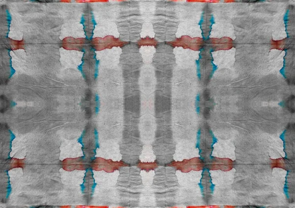 Blå Röd Textur Bläck Kreativ Abstrakt Spill Bind Dye Wash — Stockfoto