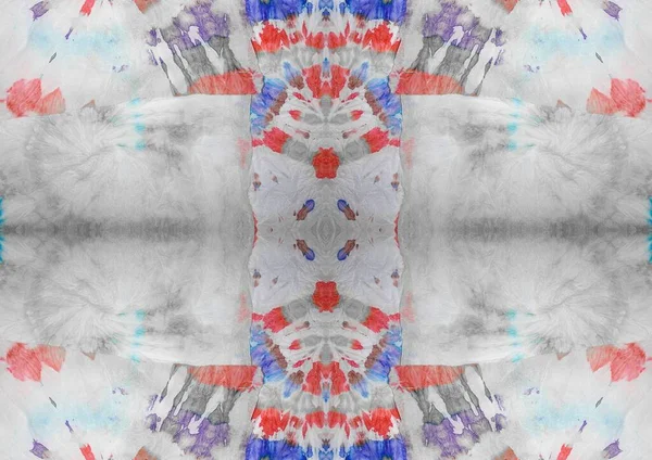 Geometrischer Shibori Blob Mit Tinte Graue Krawatte Färben Wiederholen Art — Stockfoto