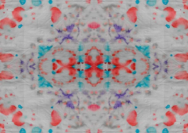 Tinte Geometric Tye Dye Spot Red Abstract Abstract Verschütten Krawattenfärbemittel — Stockfoto