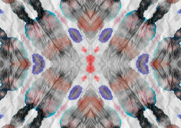 Серый Безшовный Марк Современное Чешское Водное Пятно Синяя Красная Текстура — стоковое фото