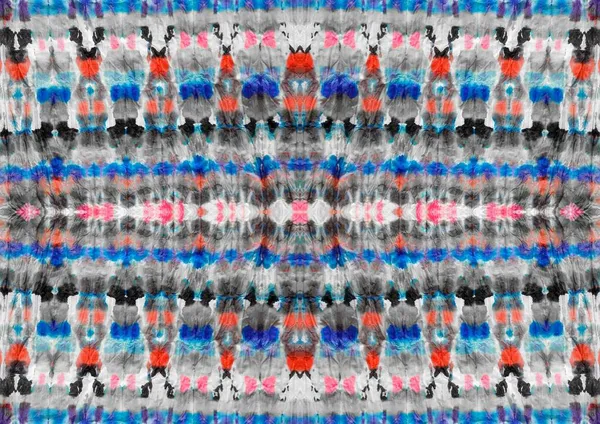 Tie Dye Gray Abstracte Spons Natte Multi Color Shibori Blot — Stockfoto