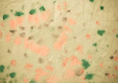 Pastel kravat boyası. Suluboya Baskı. Kirli Sanatlar Tarzı. Pembe Kova deseni. Antika kaba sanat baskısı. Yağlı fırça. Parşömen fırçalanmış ipek. Bej Modern Boyalı.