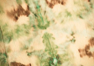 Yeşil kravat boyalı batik. Aquarelle dokusu. Kirli Sanatlar Pankartı. Sarı suluboya fırça. Graffiti Grunge Parşömeni. Fırçalanmış malzeme. Kağıt Fırçası Kağıt. Bej Geleneksel Boyalı.