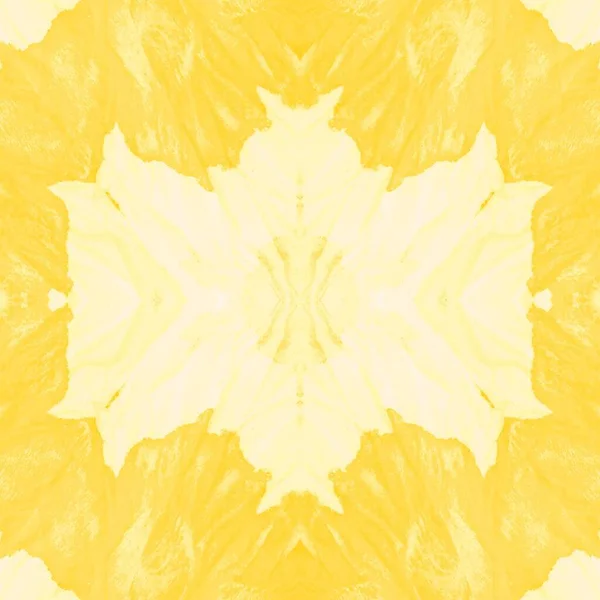 Motivo Amarelo Repetidor Tie Dye Banner Boa Pintura Aquarelle Aquarela — Fotografia de Stock
