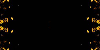 Sarı Fırçalı Kağıt. Ateş kravat boyası deseni. Teğmen Soyut Yazdırma. Parlak Modern Boyalı. Uzay Aquarelle 'i. Koyu Yağlı Mürekkep. Gece Kirli Sanatlar Stili. Altın Geometrik Sembol.