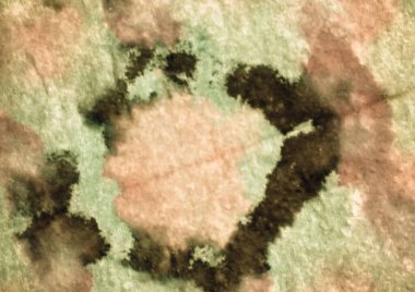 Pastel kravat boyası Batik. Kova boyası. Sanatsal Kirli Kanva. Yeşil suluboya baskı. Kaba Modern Boyalı. Fırça boyası. Kağıt fırçalı malzeme. Yeşil Grafik Boyalı.