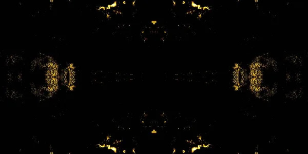 黄油墨水 地狱族领带染料 发光的抽象画笔 把涂鸦烧了吧 空间抽象纹理 深红色的材料 黄金肮脏的艺术效果 夜无缝隙Zigzag — 图库照片