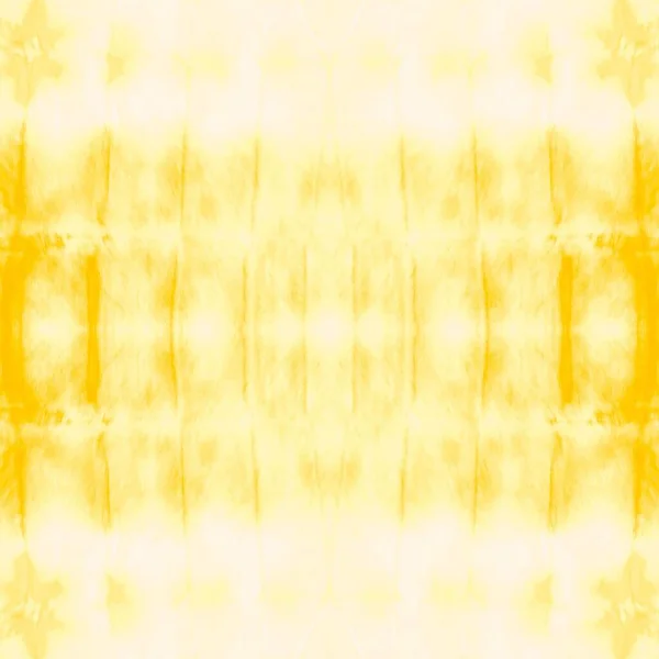 Repetição Geométrica Amarela Tie Dye Artístico Estilo Aquarela Abstrata Textura — Fotografia de Stock
