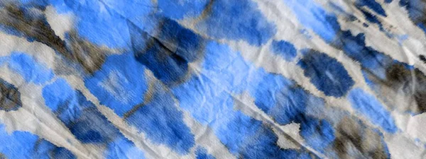 Sky Artistic Tie Dye Watercolor Paint Dirty Art Dyed Blue — Fotografia de Stock