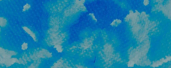 Sea Tie Dye Grunge Aquarellfärg Smutsig Konstmålning Abstrakt Aquarelle Paintbrush — Stockfoto
