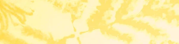 Odcisk Żółtego Krawata Pędzel Akwarelkowy Artystyczna Brudna Canva Letnia Farba — Zdjęcie stockowe