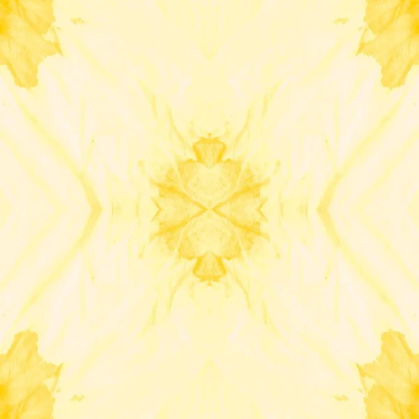Azulejo Ornamental Amarelo Tie Dye Texture Imprimir Aquarela Néon Aquarela — Fotografia de Stock