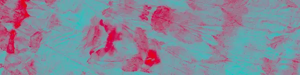 蓝色领带 巴蒂克 性感的水彩画刷 红色肮脏的艺术风格 玫瑰水彩画 尼昂涂鸦风格 光油刷 粉红刷油漆 海洋图形染色 — 图库照片