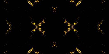 Bronz fırçalı malzeme. Ateş Tie Dye Batik. Sunny Soyut Suluboya. Ateşli Modern Boyalı. Uzay Kova dokusu. Gece Fırçalı Kağıt. Karanlık Kirli Arkaplan. Altın Etnik Süsleme.