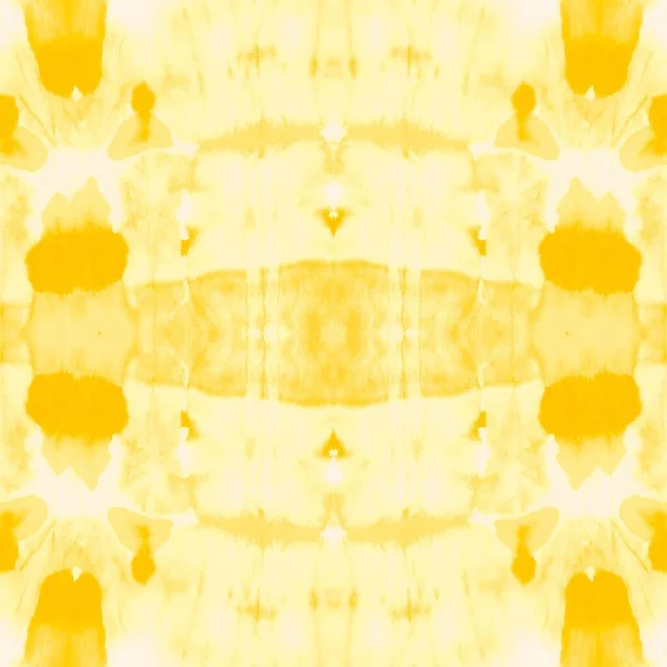 Sıcakkanlı Zig Zag Etnik Kravat Boyası Limon Soyut Suluboya Holiday — Stok fotoğraf