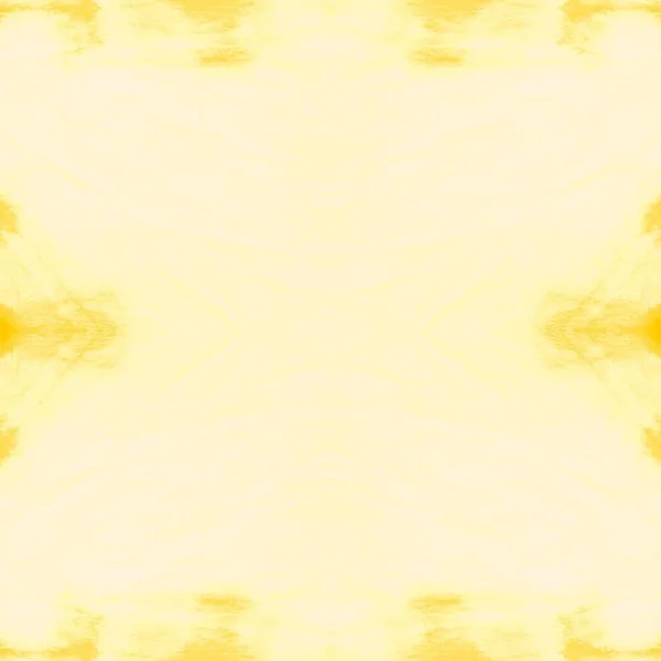 Yellow Ornamental Tile Tie Dye Batik Shine Abstract Watercolor Blurred — Stock Photo, Image