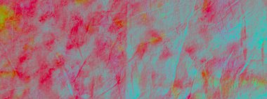 Mavi kravat boyalı batik. Su boyası boya fırçası. Cyan Dirty Art Painting. Neon Suluboya. Rose Rough Sanat Baskısı. Sunny Oil Ink. Pembe Fırçalı İpek. Asit Kırmızı Yaratıcı Bağlantı Boyası.