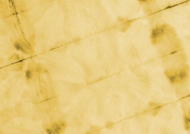 Rough Tie Dye Batik. Kova boyası. Kirli Sanat Ressamlığı. Sarı Kova Boyası. Eski kaba sanat baskısı. Fırça boyası. Bej fırçalı ipek. Retro Modern Boyalı.