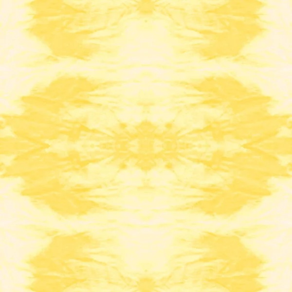 温暖的现代Ogee瓷砖 领带染料艺术 模糊的水彩画刷 橙色摘要水彩画 黄色的刷丝 柠檬现代染色 新油纸 淡淡的淡水色 — 图库照片