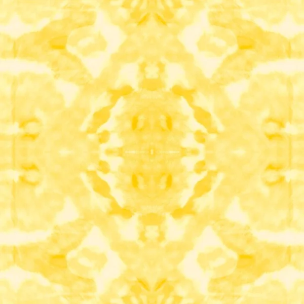 白色Zigzag Motif 创意领带染料 阿奎尔画笔 假日水彩笔 黄刷纹理 新传统染色 阳光油墨水 多汁的肮脏艺术效果 — 图库照片