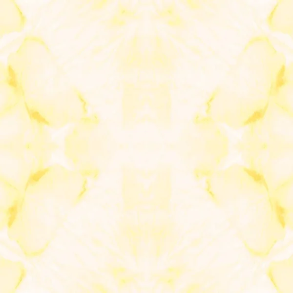 Adorno Étnico Amarillo Tie Dye Grunge Pinceles Sunny Aquarelle Impresión — Foto de Stock