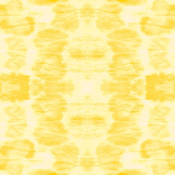 Amarillo Azulejo Moderno Ogee Tie Dye Art Estampado Acuarela Textura —  Fotos de Stock