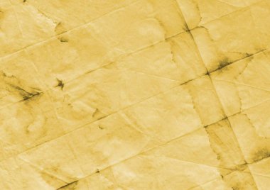 Soyut kravat boyası baskısı. Suluboya boya. Kirli Arkaplan. Sarı suluboya boya. Modası geçmiş, kaba sanat baskısı. Fırçalanmış kağıt. Bej fırçalı kağıt. Eski Kaba Sanat Yazıcısı.