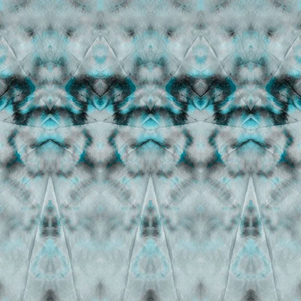 灰色の雪のネクタイダイストライプ 氷の芸術のCanva 雪のアクエラレのテクスチャ 雪の民俗ジグザグ ブルーグレーインクペイント Azure Style Ink ブラック アブストラクトプリント — ストック写真