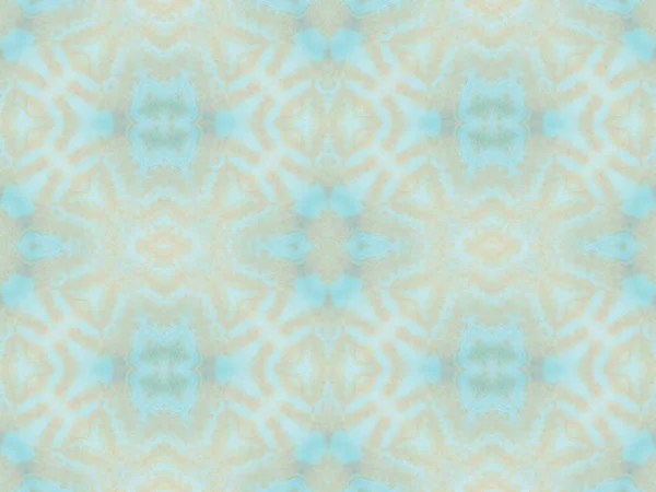 Ikat Arte Tradicional Textura Cepillada Azul Papel Amarillo Rosa Cepillado — Foto de Stock