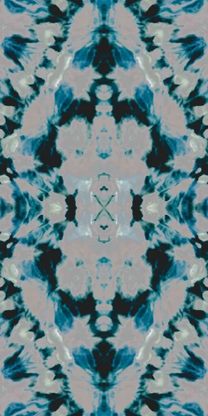 White Ethnic Tie Dye Glow Kaleidoscope Tile Black Frost Dirty — Stock Photo, Image