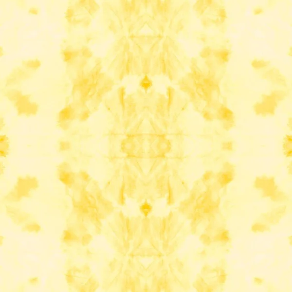 Tribal Amarillo Sin Costuras Tinte Corbata Lavado Textura Abstracta Brillante — Foto de Stock