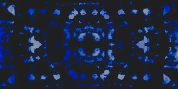 デニムエレガントなバナー グローの繰り返しパターン ホワイトラフダーティアート効果 旧水彩プリント ライト グラフィック インディゴスパークルペイント 青インクのテクスチャ 夜の雪 バナー — ストック写真