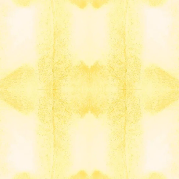 Yellow Modern Ogee Tile Ethnic Tie Dye Shine Abstract Watercolor — Stock Photo, Image