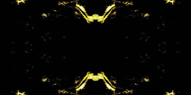 Sarı Yağlı Kağıt. Beyaz Yıkanmış Kravat Boyası. Sert Kova Boyası. Maya Geleneksel Boyası. Siyah Kova dokusu. Gece fırçası boyası. Karanlık Sanatsal Kanva. Tekrarlayan Çizgiler.