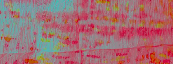 Red Tie Dye Grunge Cyan Aquarell Pinsel Sea Dirty Art — Stockfoto