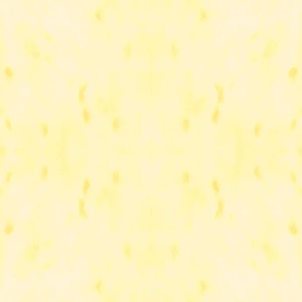 Azulejo Caleidoscópio Amarelo Tie Dye Banner Ácido Aquarelle Textura Pincel — Fotografia de Stock