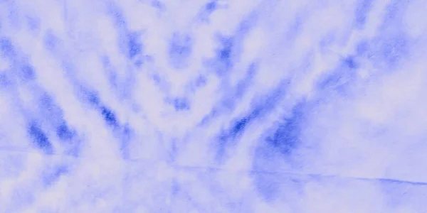 ブルータイ染料プリント 水彩水墨画 アーティスト ダーティ カナダ 概要アクエラレ絵筆 装飾的なグラフィックは死んだ 絹を磨いた ブルーブラシペイント 落書き — ストック写真