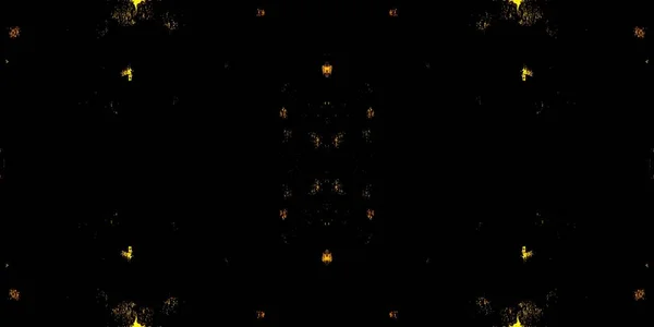 黄色のブラシ素材 地獄の創造的なタイの死 輝く抽象絵筆 メタル アートプリント スペースアブストラクトプリント ブラックブラシペイント 闇の芸術家 夜の部族 シームレス — ストック写真
