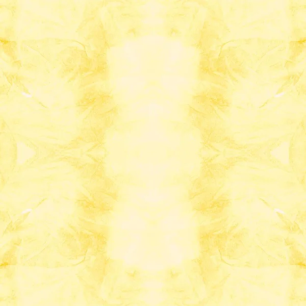 Azulejo Caleidoscópio Amarelo Tie Dye Criativo Merry Abstract Aquarela Pincel — Fotografia de Stock