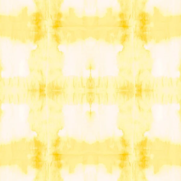 黄色的现代Ogee瓷砖 领带染料艺术 阳光抽象纹理 金色的水瓶纹理 白色刷油漆 风格画笔艺术 新油纸 模糊肮脏的艺术效果 — 图库照片