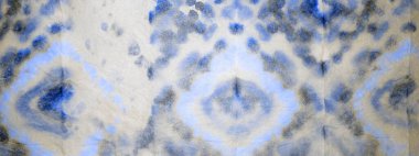 Mavi Sanatsal Kravat Boyası. Kova boyası. Sanatsal Kirli Kanva. Dekoratif suluboya baskı. Dekoratif kaba sanat baskısı. Fırçalanmış doku. İndigo Fırçalanmış Malzeme. Grafik Boyalı.