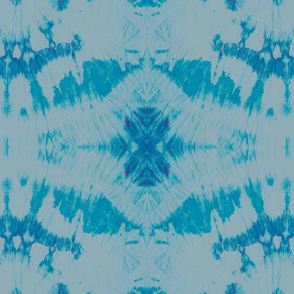 Eld Bindfärgad Textur Vit Aquamarine Frost Frost Seamless Banner Kall — Stockfoto
