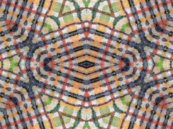Φυλετική Φυλή Απρόσκοπτη Light Tie Dye Pattern Βρώμικο Χρώμα Συντετριμμένη — Φωτογραφία Αρχείου