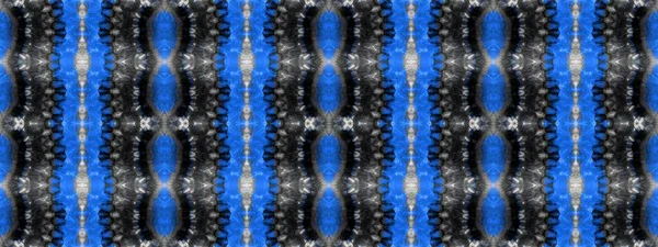 Marinho Tie Dye Stripes Seda Escovada Azul Azure Telha Geométrica — Fotografia de Stock