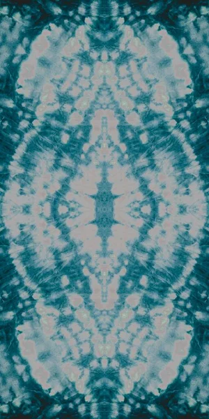 Niebiesko Zabarwiony Wzór Sztuki Mroczny Motyw Geometryczny Nocna Śnieżna Canva — Zdjęcie stockowe