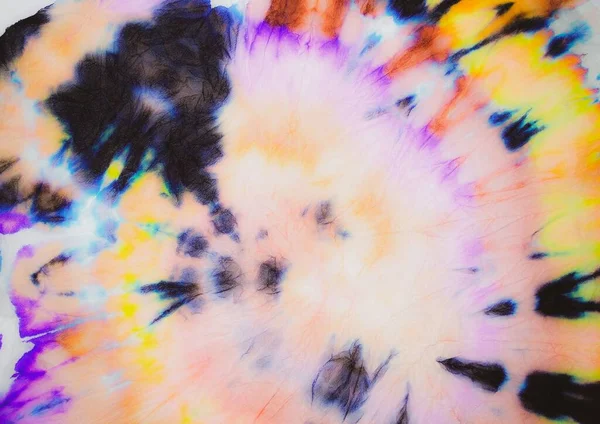 Black Artistic Tie Dye Splash Watercolor Paint White Rough Art — Fotografia de Stock