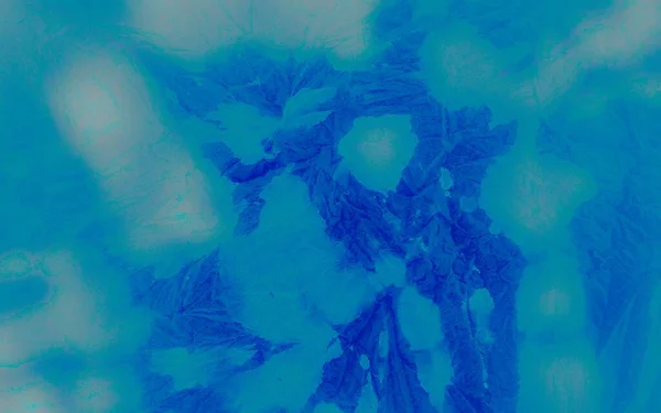Kék Művészi Nyakkendő Festék Akvarell Nyomtatás Mocskos Art Banner Jég — Stock Fotó