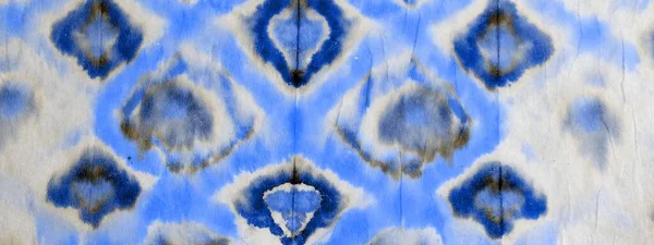 Μπλε Γραβάτα Dye Art Μελάνι Ακουαρέλας Βρώμικο Παρελθόν Διακοσμητική Aquarelle — Φωτογραφία Αρχείου