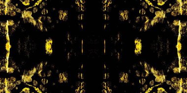 Sarı Yağlı Kağıt. Alevli kravat boyası baskısı. Parıltı Soyut Kova. Maya Modern Boyası. Gece Suluboya Mürekkebi. Altın fırçalı malzeme. Uzay Kirli Sanatlar Efekti. Siyah Modern Yağ Döşemesi.